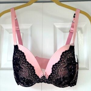 Black Bow Bra  34dd NWT​​​​​